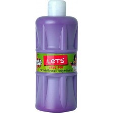 Let's Parmak Boyası 500 ml Mor Renkli Eğlenceli Sanat Malzemesi Çocuklar İçin
