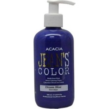 ACACIA JEAN'S COLOR Acacia Jeans Color Mavi Rüya Amonyaksız Krem Balyaj Renkli Saç Boyası 250 ml Canlı Renkler İçin Etkili