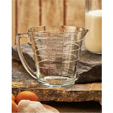 Paşabahçe Cam Ölçü Kabı 55172 13.5 cm Ağız Çapı ile Mutfak İçin Pratik Kullanım