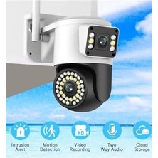 Nisar Store 4mp Yoosee Çift Lens Ip Kamera - Wıfı Açık Otomatik Izleme, Su Geçirmez Kablosuz Güvenlik Ev Kamerası, Renkli Gece Görüş