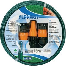 G.F GF 8000-7028 1/2" 15 m Adaptör Kitli Bahçe Hortumu