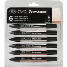 Winsor & Newton Promarker Grafik Kalemi 6'Lı Set Skin Tones