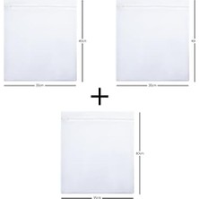 Berry Store 3'lü Beyaz Renk Ayakkabı Yıkama Filesi Set