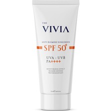 Berry Store The Vivia Leke Karşıtı Yüksek Koruyucu Yüz Güneş Kremi Tüm Cilt Tipleri Spf 50+ 50 ml