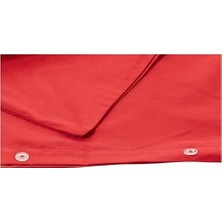 Berry Store Basic Düz Pamuk Saten Nevresım Takımı, Mavi, Çift Kişilik