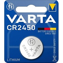 Nisar Store Lityum Pil Cr 2450, 560 Mah, 3 V, Tekli Blister