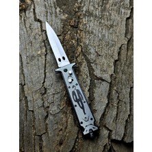 Özkurt Store Charlie Chaplin Tasarımlı Çakı Kemer Klipsli Paslanmaz Çelik Outdoor Kamp Bıçağı