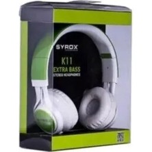 Syrox K11 Stereo Mikrofonlu Aux Kablolu Kulaklık