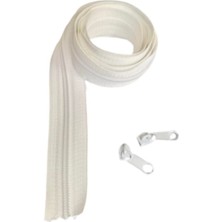 Beyaz Metre Işi Fermuar 10 Metre 20 Başlık