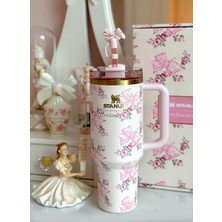 Stanley  Loveshackfancy 40OZ Ribbon Rosa