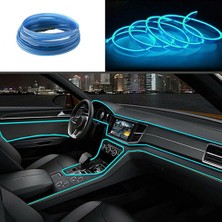 Meyzone Buz Mavisi Araç Içi Torpido Ledi 2 Metre LED Neon Şerit Işık Modern Tasarım ve Yüksek Parlaklık