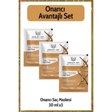 Kuru ve Yıpranmış Saçlara Özel Onarıcı Saç Maskesi 30 ml 3 Adet Avantajlı Set