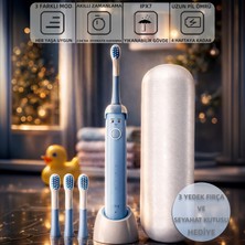 Mioji Oral B2 Kids Care Şarj Edilebilir Diş Fırçası Mavi + (3 Yedek Fırça Başlık ve Taşıma Çantası Hediye)