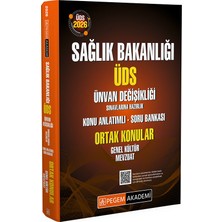 Pegem Akademi Yayıncılık 2026 ÜDS Sağlık Bakanlığı Ünvan Değişikliği Sınavlarına Hazırlık