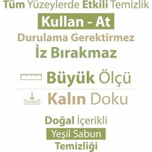 Nisar Store Doğadan Pratik Temizlik Yer Havlusu Yeşil Sabun 50 Yaprak