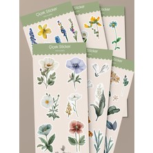 Tiny Stories TR Çiçek Sticker Seti - 6 Sayfa / Ajanda,çıkartma,scrapbook