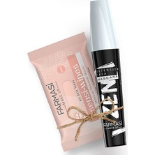 Farmasi Zen Maskara ile Siyah Renk Makyaj Temizleme Mendili 8 ML Hassas Ciltler İçin Uygun