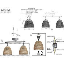 Nisar Store Vada Ikili Siyah Plafonyer