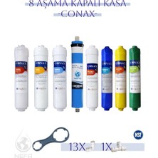 Conax Tüm Kapalı Kasalar Için 8 Aşamalı, Nsf Onaylı, (Orjinal Yeni Seri ) Inline Filtre Seti