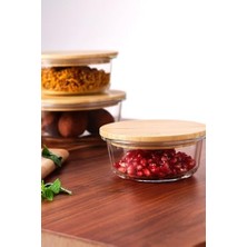 Berry Store Naturel 400 ml Dikdörtgen Borosilikat Saklama Kabı