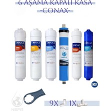 Conax Kapalı Kasa Su Arıtma Cihazı Ekstra Mineral 6 Aşamalı Filtre Seti