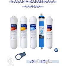 Conax 5 Aşamalı Kapalı Kasa Su Arıtma Filtresi Seti 