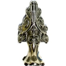 Akinco Lükens Sandık Ayağı, Kutu Ayak 4 cm - Nikel, 50 Adet