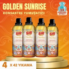 Sır 4 Adet Aromatique Konsantre Çamaşır Yumuşatıcısı Golden Sunrise 3x Parfüm Etkisi (750 ml x 4 Adet)