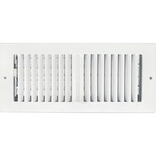 Berry Store 10" x 4" 2 Yollu Hava Akışı Duvar ve Tavan Kaydı Buzul Beyaz Kaplama | 4 "x 10" 2 Yönlü Hava Difüzörü | Ev Yan Duvarları ve Tavan Için Hava Delikleri | Sierra