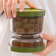 Berry Store Kum Saati Şeklinde Turşu ve Zeytin Süzme Kabı, Çok Yönlü Turşuluk Zeytinlik, Pratik Kullanım ve Temizlik Için Ideal, Mutfakta Fonksiyonel Depolama Çözümü