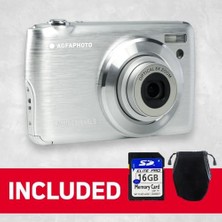 Berry Store Realishot DC8200 Fotoğraf Makinesi, Dijital Kamera, Kompakt, 18 Mp, Full Hd, LCD Ekran, 2,7 Inç, Optik Zoom, 8 x Lityum Pil ve Sd Kart 16 Gb, Gümüş