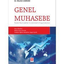 Ekin Yayınevi Muhasebe Mevlüt Camgöz 240 Sayfa Türkçe Ciltsiz Yayın 2020 Temel Kavramlar ve Uygulamalar