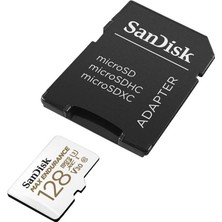 Nisar Store Ev Güvenlik Kameraları ve Araç Kameraları Için Maksimum Dayanıklılık Microsdhc 128GB Sd Adaptör, 60.000 Saate Kadar, Full Hd / 4K Videolar, 100/40 Mb/sn'ye Kadar Okuma/yazma Hızları