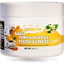 Mustang Nutrition Crunchy Ballı Türk Kahveli Fıstık Ezmesi 350 gr