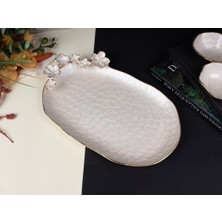 sembol Florındo Altın Sedefli Sunumluk/tepsi 39X26CM