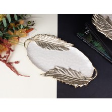 sembol Levano Altın Sedefli Sunum Tabak/dekor 27X47CM