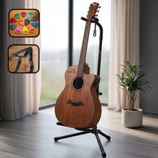 Lastvoice Gtr-01C Gitar Standı Sehpası + Capo + Pena Paketi