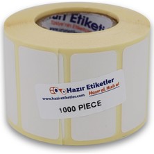 Berry Store Eko Termal Etiket 50MM x 25MM Ruloda 1000 Adet 40MM Çapında Direk Termal Transfer Etiketi