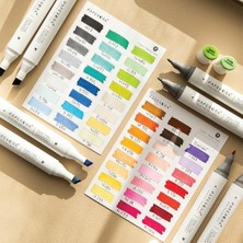 Berry Store 48'li Çift Uçlu Alkol Bazlı Marker Kalem Seti – + Chisel