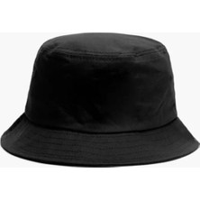 Giraffe Düz Siyah Kova Şapka Erkek Balıkçı Şapka Bucket Hat Standart Beden ile Şık Tasarım