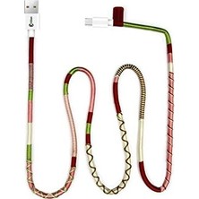 Berry Store Handmade Candy Micro Şarj ve Data Kablosu, 100 cm