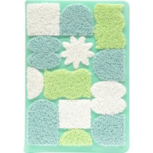 Berry Store A5 Çiçek Nakışlı Defter Mavi 80 Yp