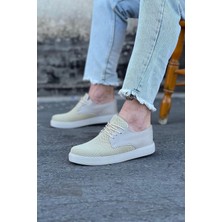 Trend Movira Bej Triko Erkek Casual Ayakkabı