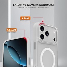 Berry Store Için Uyumlu Mika Sararmaz Buzlu Şeffaf ile Uyumlu Renkli Kılıf (Beyaz, 17)