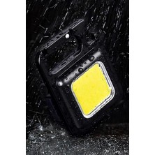 Nisar Store Mini LED El Feneri Su Geçirmez Şarjlı El Feneri Taşınabilir Kamp Feneri Cep Anahtarlık