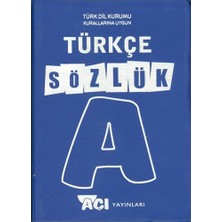 Açı Yayınları Türkçe Sözlük Eğitim Kitabı Sınav Bilgisi İçin 408 Sayfa Normal Boy