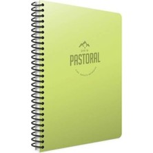 Gıpta Pastoral 72 Yaprak A4 Çizgisiz Defter Yeşil Renkli Plastik Kapak 72 Parça