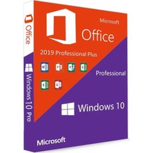 Microsoft Windows 10 Pro + Office 2019 Pro Plus Retail Dijital Lisans 1 Kullanıcı İçin Anında Erişim