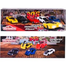 Nisar Store , 212052021, Youngster 90S 5 Li Araç Seti, Die-Cast (Metal), 7,5 Cm, Açılabilir Parçalar, Lisanslı, Serbest Tekerlekli