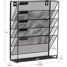 Berry Store Reader Floor Oder Mounted Magazine Rack, Metal Mesh
